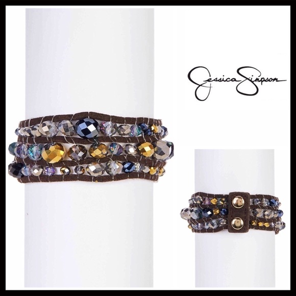 CRYSTAL JEWELED BOHO FESTIVAL CUFF BRACELET - Picture 8 of 8